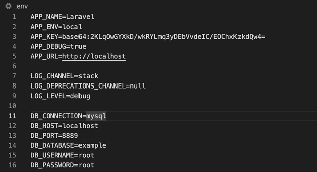 laravel env